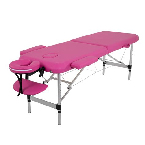 Buy Aluminum Massage Table Portable Massage Bed Height Adjustable Spa Bed Fold Facial Tattoo