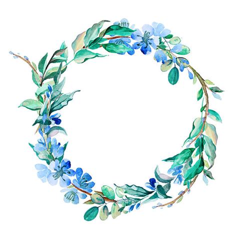Royalty Free Floral Wreath Watercolor Clip Art Vector Images