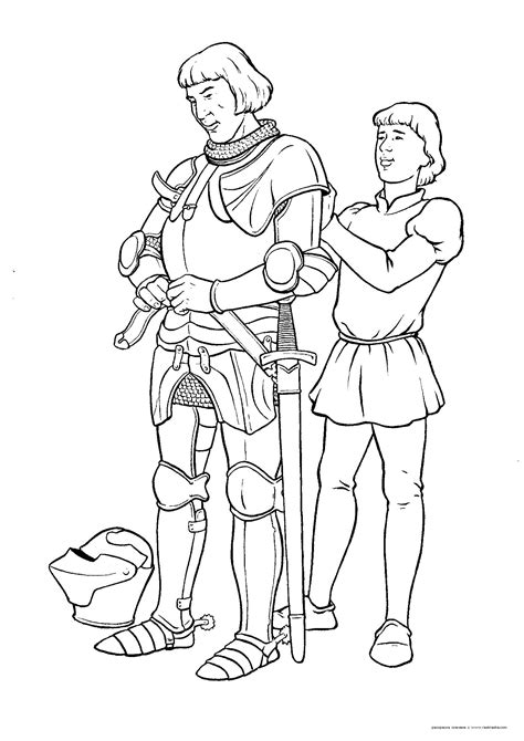 escudero medieval dibujo - Buscar con Google | Armor drawing, Coloring