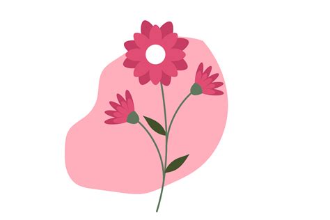 Pink Flower Graphic Design Graphic By Veddiraart · Creative Fabrica