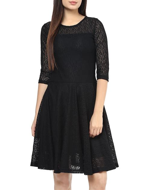 Buy Black Net Gown Dress In Stock