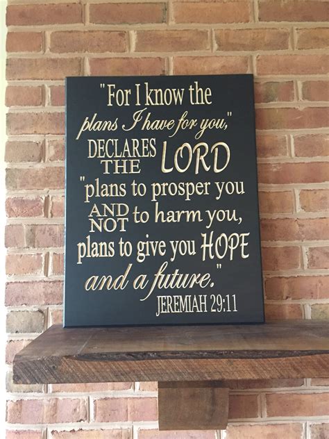Large Bible Verse Wall Art Jeremiah 2911 Smith Crafted