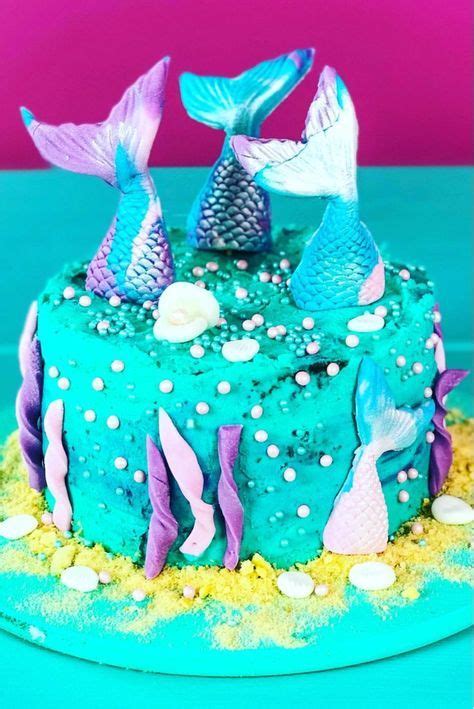 Möglichst den teig schon schön flachgedrückt in den kühlschrank geben, dann lässt er sich leichter ausrollen. Meerjungfrau Torte - Evelyn im Tortenland ...