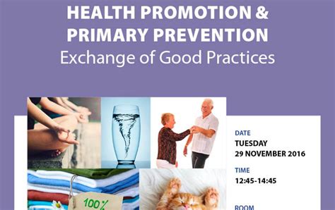 Health Promotion And Primary Prevention Exchange Of Good Practices