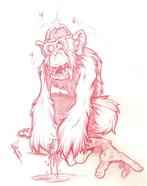 Zombie Brain Monkey By Skulljammer On Deviantart