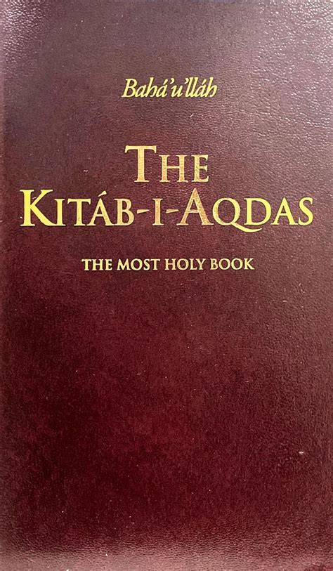 Kitab I Aqdas Baháí Books Uk