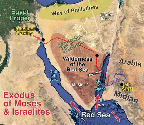 The Exodus Discovered Egypt To Arabia Bible Evidence Bible Mapping