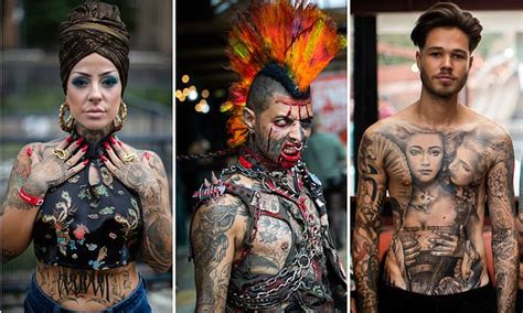 World S Greatest Tattoo Artists Show Off Amazing Body Art Skills At Massive Convention In London