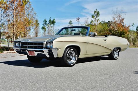 Real Deal 1969 Buick Gs400 Convertible Numbers Matching Buckets Console