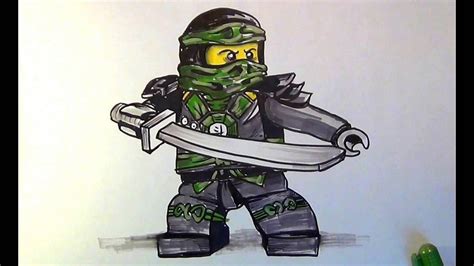 How To Draw Lloyd From Lego Ninjago Youtube