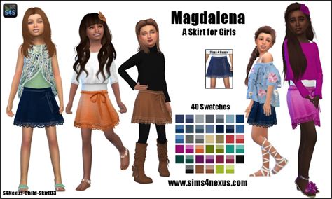 Magdalena Original Content Sims 4 Nexus Sims 4 Cc Skirt Sims 4