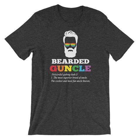 Bearded Guncle Guncle Definition Gift For Gay Uncle Lgbt Etsy