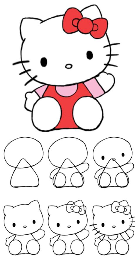 This will be the basic shape of hello kitty's head. How To Draw Hello Kitty | Kitty drawing, Hello kitty ...