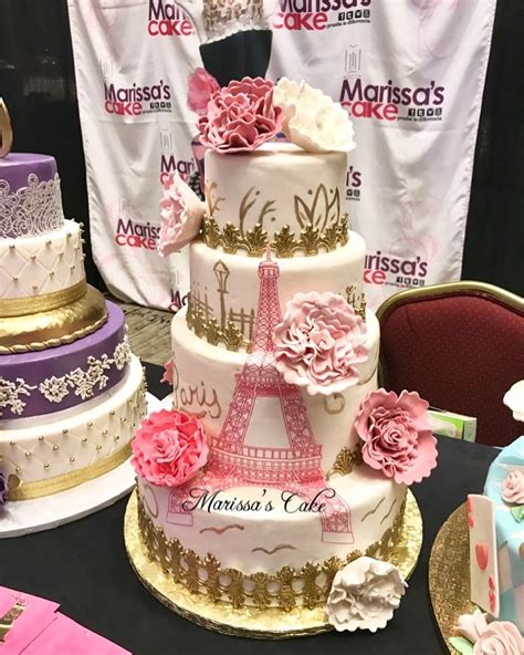 Paris Themed Quince Cakes Love At First Bite Quinceanera