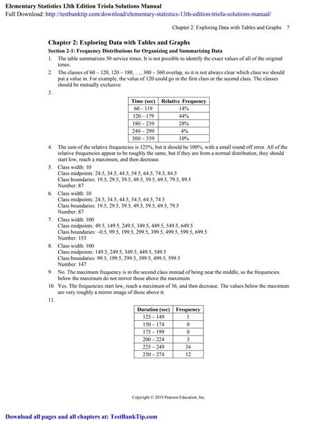 Elementary Statistics 13th Edition Triola Solutions Manual By Stevebv93