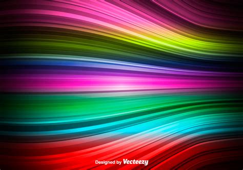 Colorful Vector Wave Abstract Rainbow Wave Download