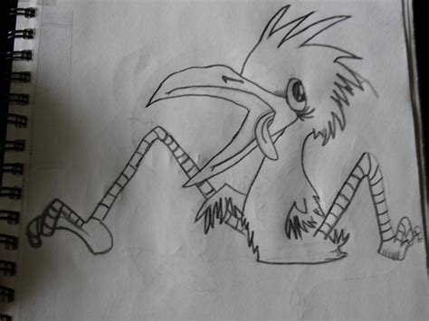 Crazy Bird Sketch By Animeangel18 On Deviantart