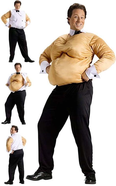 Fat Suit Male Stripper Hens Night Funny Adult Mens Fancy Dress Costume Ebay