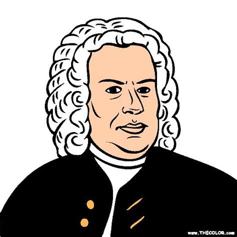 Johann Sebastian Bach Coloring Page Sebastian Bach Classical Music