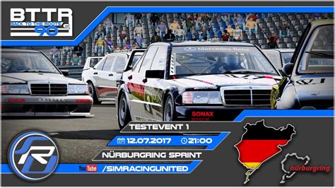 Assetto Corsa Testevent N Rburgring Sprint Simracing United Youtube
