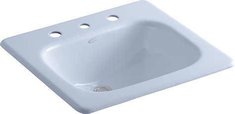 Amazon Com KOHLER K 2895 8 6 Tahoe Self Rimming Bathroom Sink With 8