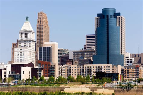 Cincinnati Downtown City Buildings Cityscape Photograph By Paul Velgos