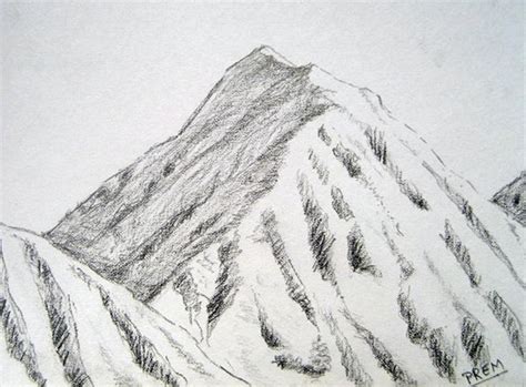 Our example shows us some simple mountains in alaska. pencil drawn mountains - Google Search | Pencil drawings ...