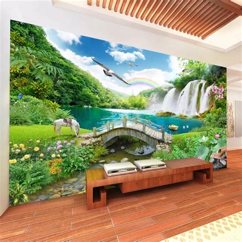 Beibehang Custom Wallpaper 3d Photo Murals Picturesque Landscape