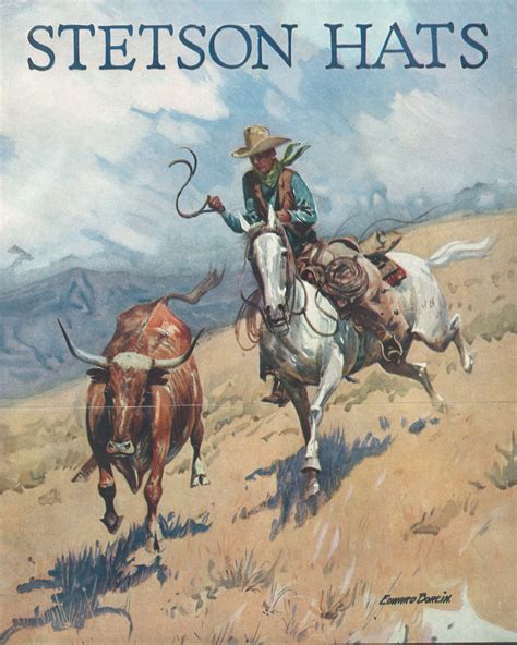 Stetson Classic Ads And Hat Boxes Western Posters Rodeo Poster Art