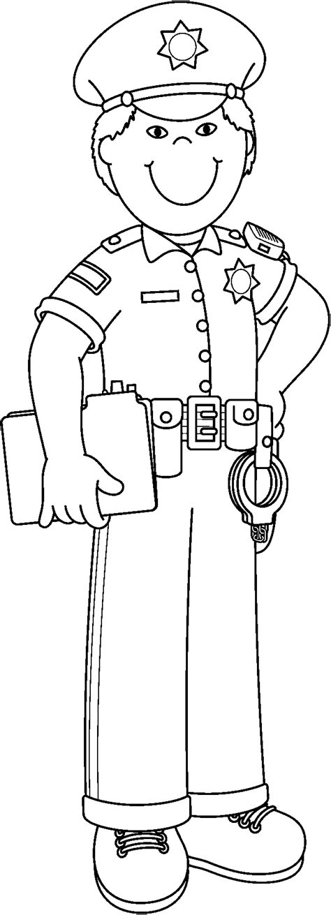Free Police Officer Clip Art Black And White Download Free Police