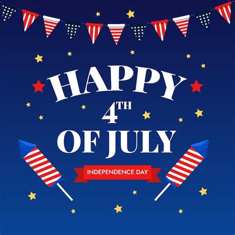 Premium Vector Happy 4th Of July Independence Day Banner