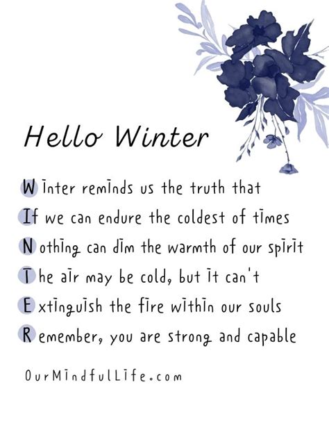 94 Beautiful Winter Quotes To Warm Your Heart Our Mindful Life