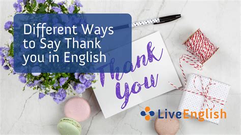 Different Ways To Say Thank You In English Live
