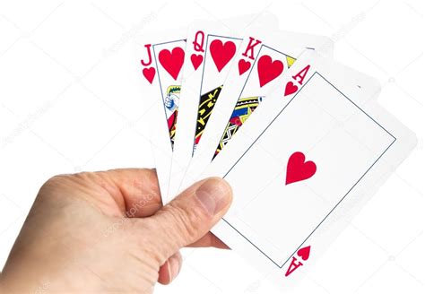 Hand Holding Playing Cards Hand Holding Playing Cards With As And