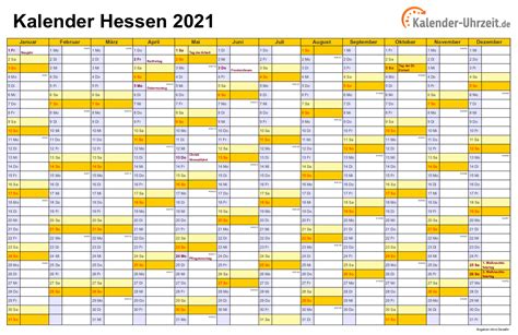 Laden sie unseren kalender 2021 mit den feiertagen für hessen in den formaten pdf oder png. Feiertage 2021 Hessen + Kalender