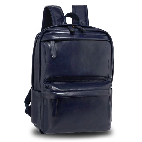 Wholesale Navy Unisex Backpack School Bag Ag00676