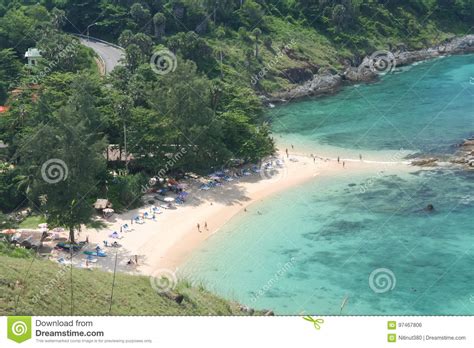 Tourist Activity On Tropical Phuket Island Beach Editorial