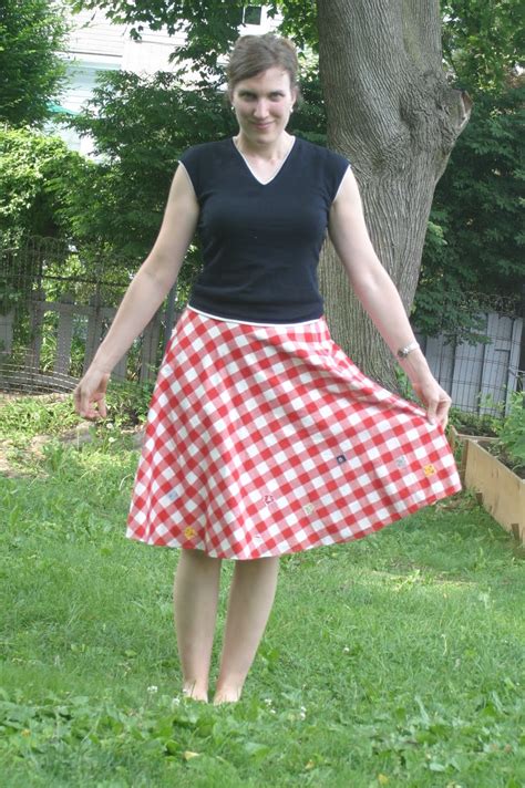 thrift at home the picnic gingham skirt
