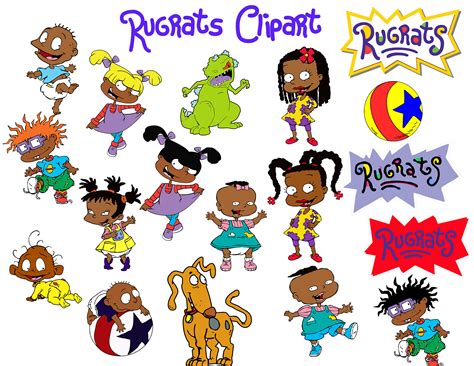 Inspired African American Rugrats Clipart 18 Png Files Etsy