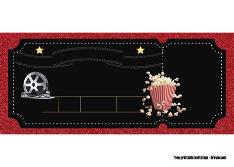 Gsc provides one free movie ticket for each of their members during their birthday month! FREE Printable Movie Ticket Party Invitation Template ...