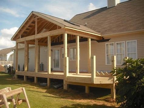 Covered Decks Porch Roof Design Building A Porch Front Porch Addition