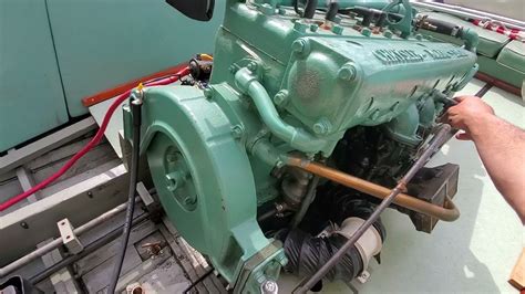 1958 Chrysler Crown M 47s Marine Engine Startup After Refastening