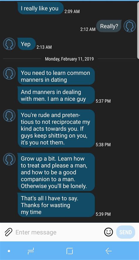 Guy Was Mad I Didnt Hook Up With Him After A Date R Niceguys
