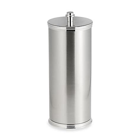 A toilet paper holder with elegance and durability. Winthrop Brushed Nickel Toilet Paper Reserve Holder - Bed ...