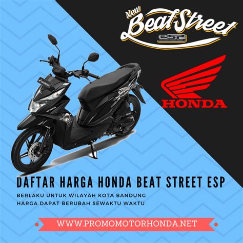 Harga Honda New Beat Street Esp Wilayah Bandung Bulan November 2019