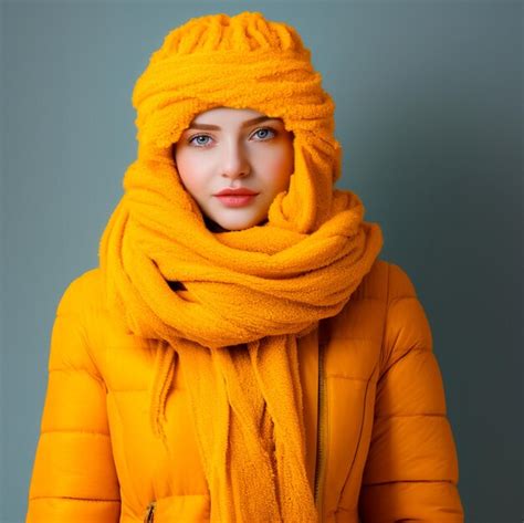 Premium Ai Image Woman Wearing Winter Clothes