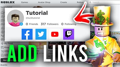 How To Add Social Links On Roblox Profile Full Guide Youtube