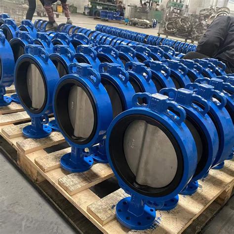 DN 100 Pn16 Class150 Ductile Iron EPDM Seat Wafer Center Butterfly