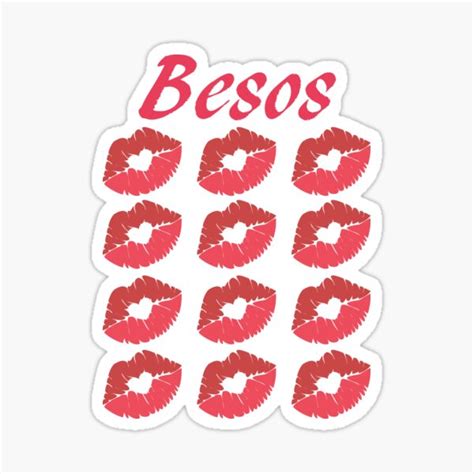 Besos Kisses Sticker For Sale By Eclecticwarrior Redbubble
