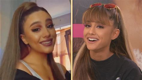 ariana grande reacts to her bizarre tiktok doppelganger entertainment tonight